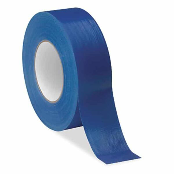 A Sure Seam™ Tape Roll (2 x 180) in blue, with a partially unrolled strip, displayed against a white background.
