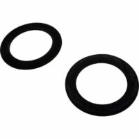 A set of two Return Gaskets, Standard, is displayed on a white background, with both black rubber washers positioned separately.