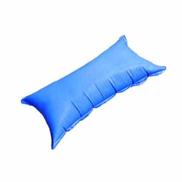 The Air Pillow - 4 x 8 is a rectangular blue inflatable pillow with a smooth surface and visible edge seams, ideal for travel or outdoor use.