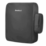 A black, rectangular BEATBOT DUST PROOF COVER with a zippered side pouch is shown against a white background.