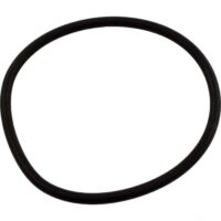 The O-RING WWY SAND FILTER COLLAR, made of black rubber, is displayed against a white background. It forms a nearly circular loop with a slightly irregular shape.