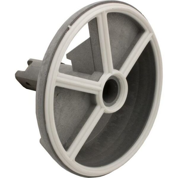 The M/P VALVE DIVERTER REPL KIT features a gray and white circular plastic wheel with three spokes and a central hole, displayed at an angle on a plain white background.