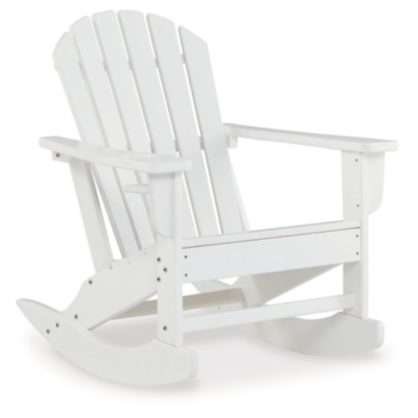 White Rocking Adirondack Chair - Image 2