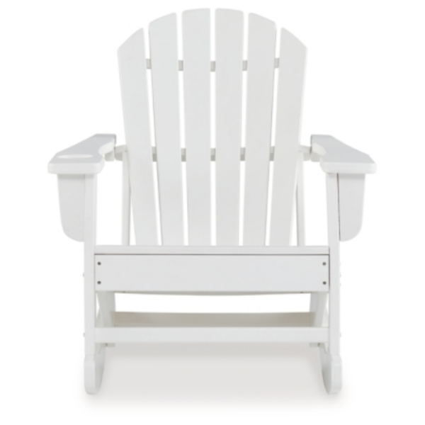 White Rocking Adirondack Chair - Image 3