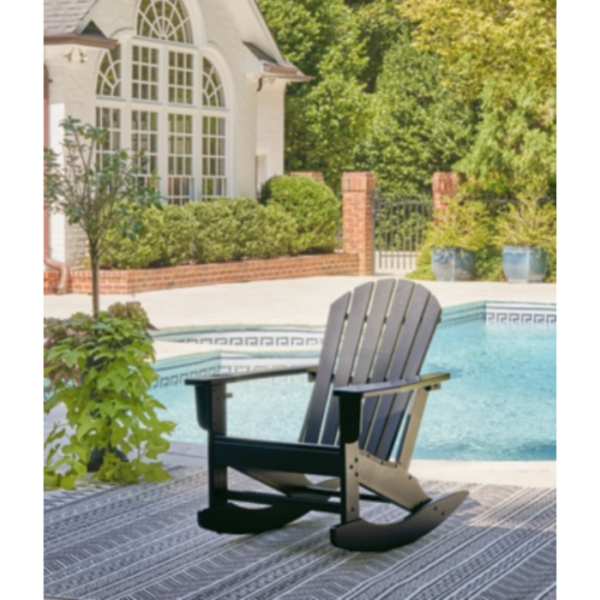 Black Rocking Adirondack Chair