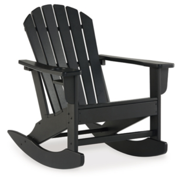 Black Rocking Adirondack Chair - Image 2