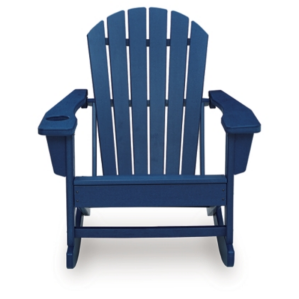 Blue Rocking Adirondack Chair - Image 3