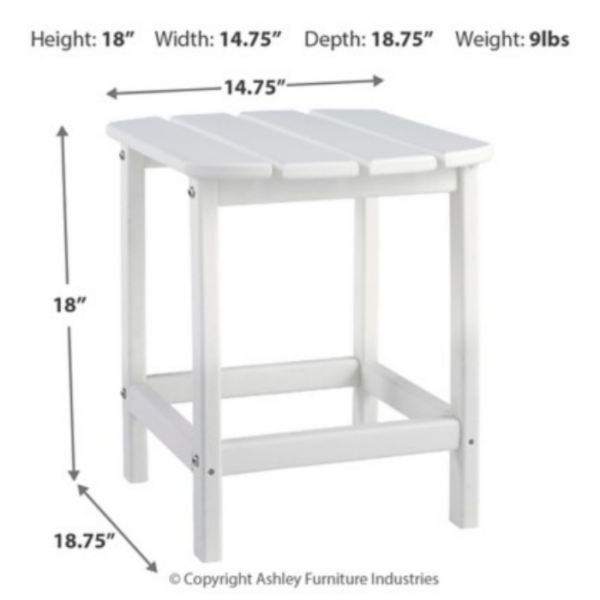 White Adirondack End Table - Image 4