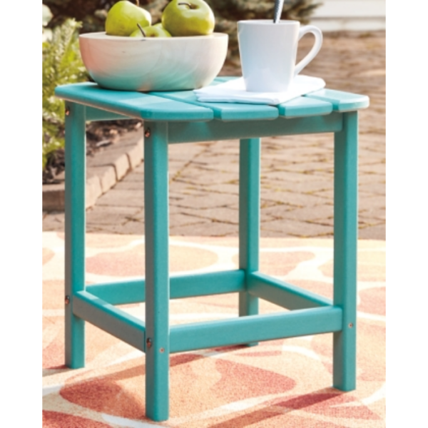 Turquoise Adirondack End Table