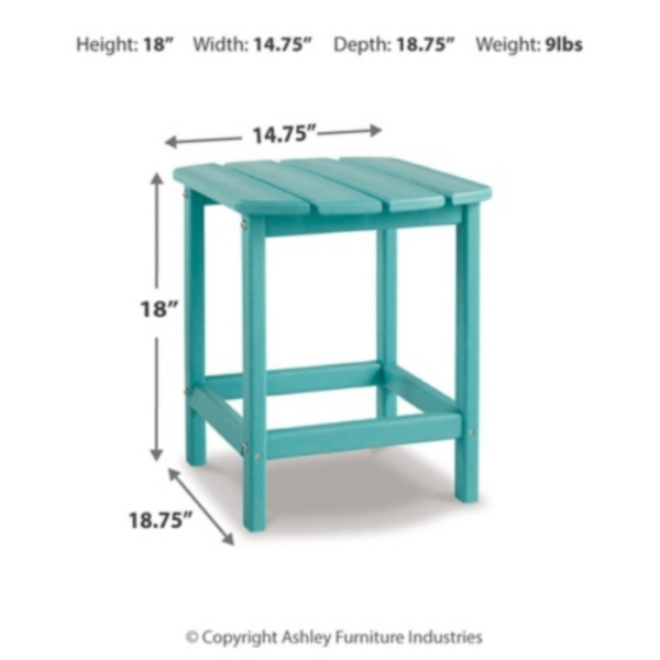 Turquoise Adirondack End Table - Image 4