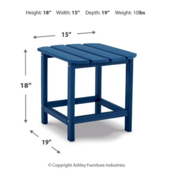 Blue Adirondack End Table - Image 4