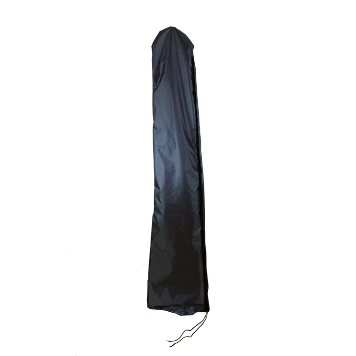 The Umbrella 9 Cover is a tall, narrow black fabric cover with a drawstring at the bottom, shown standing upright against a plain white background.