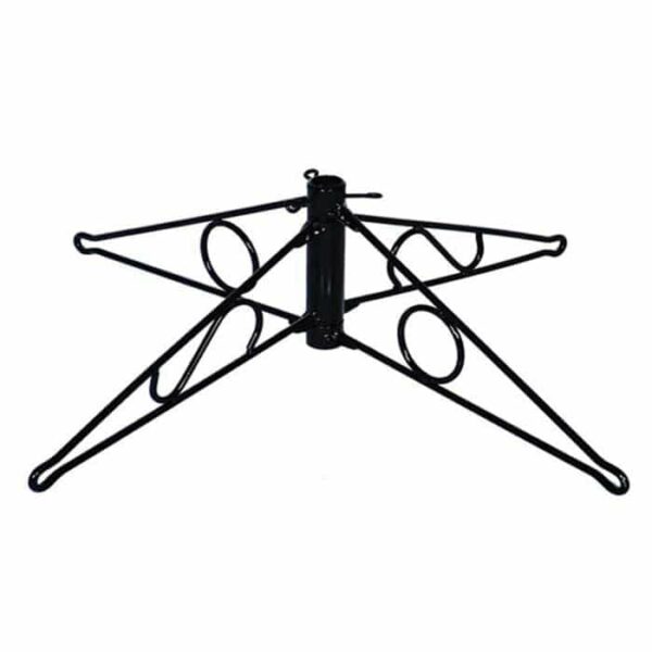 The Folding Christmas Tree Stand - Small (17) features four angled legs and a circular center support, designed to keep your tree upright.