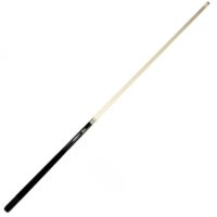 The Cue-One Piece Cuetec 48IN features a black handle and light-colored shaft, displayed diagonally on a white background.