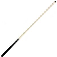 The Cue-One Piece Cuetec 52IN features a black grip handle and white shaft, shown diagonally on a white background.
