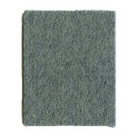 A rectangular piece of Steel Gray-Teflon 8FT cloth is shown against a white background, featuring a soft, fibrous, and evenly textured surface.