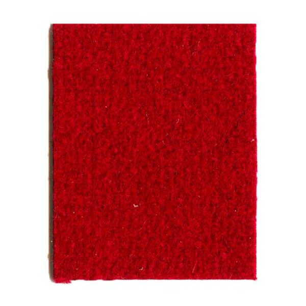 A rectangular piece of Cloth-Red Teflon 8FT fabric with a slightly rough texture is displayed on a white background.
