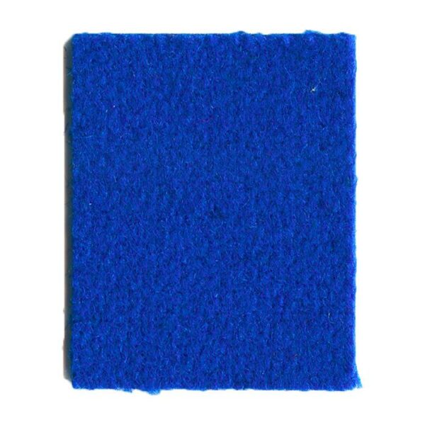 A rectangular 8FT Cloth-Euro Blue-Teflon with a textured surface and slightly uneven edges, displayed on a white background.