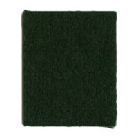 The Cloth-Bottle Green Teflon 8FT is a small, rectangular piece of dark green felt with straight edges and a slightly uneven bottom right, shown on a white background.