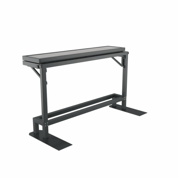 The Banff Spa Privacy Screen Grey features a modern, industrial design with sturdy metal construction and sleek grey finish, ideal for adding privacy to your space. Photographed against a white background.