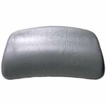 The Sundance Chevron Pillow (1998-2000) is a gray, rectangular cushion with padded construction, rounded edges, and visible creases on the surface.