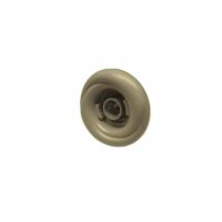 Pro-Touch Jet: Jet Face Assembly with Nozzle in beige features a circular design and adjustable center, displayed on a plain white background.