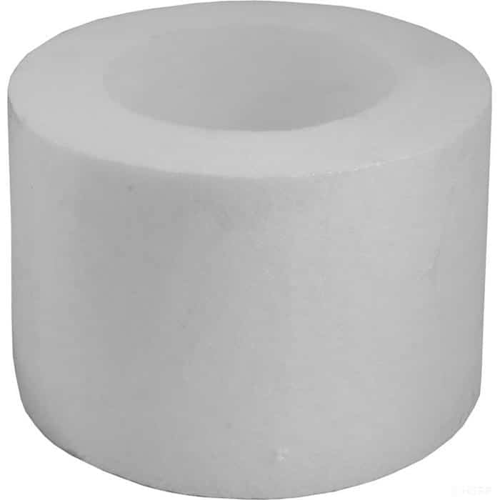 The Sundance Spas-Micro Clean Spun Bound is a solid white cylindrical filter with a hollow center, resembling a spool or thick ring, displayed against a white background.