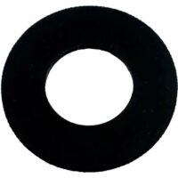 The Valve Gasket for Hayward Filter Systems (SX200Z9) is a black, flat, circular part with a central hole, designed to distribute the load and ensure a secure seal in filter systems.