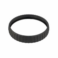 A RING-LOK FOR CFR50/75/100, featuring black rubber tire tread with grooves in a circular ring shape, displayed on a white background.