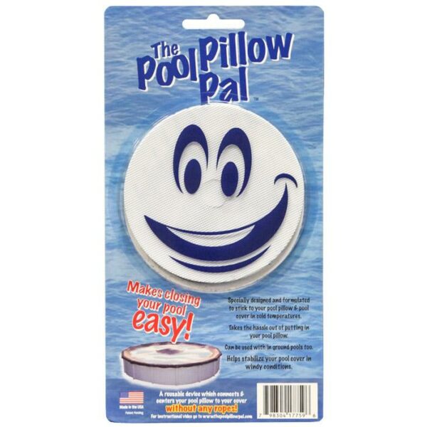 Product package for the Small Oval Winter PCKG-STD, featuring a durable pad that simplifies pool closing and secures pool covers. Package includes instructions and helpful illustrations.
